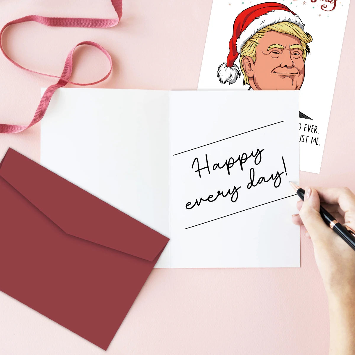 Festive Trump Christmas Card: The Best Christmas Card Ever, Christmas Gift for Family and Friends, Merry Christmas Greeting Card