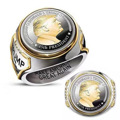 Trump Ring - Make America Great Again Engraved Fashion Jewelry