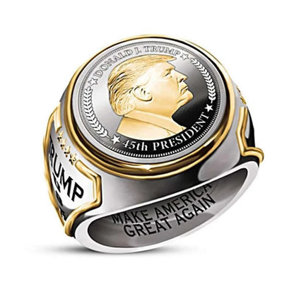 Trump Ring - Make America Great Again Engraved Fashion Jewelry