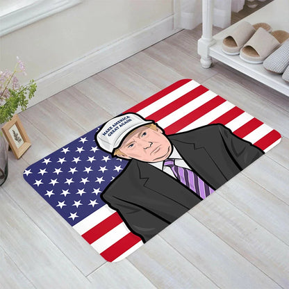 MAKE AMERICA GREAT AGAIN Donald Trump Floor Mat - Kitchen Rug, Aesthetic Room Decoration, Doormat for Entrance, Door, Balcony Carpets