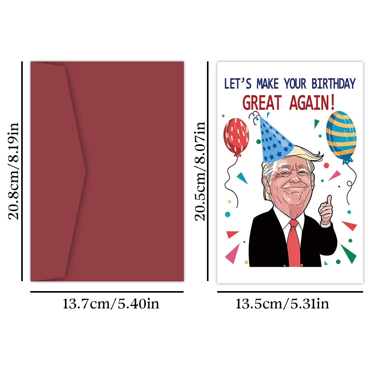 Funny Trump Birthday Card - Let's Make Your Birthday Great Again! Creative Donald Trump Anniversary Card