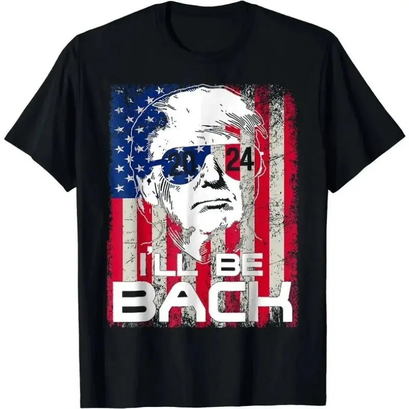 2024 Donald Trump President America T-shirt - Casual USA Leisure Print Tee