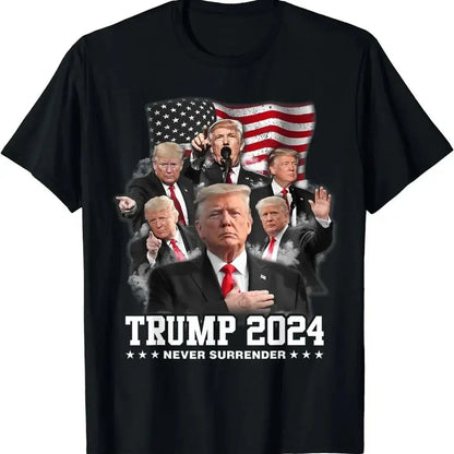 2024 Donald Trump President America T-shirt - Casual USA Leisure Print Tee