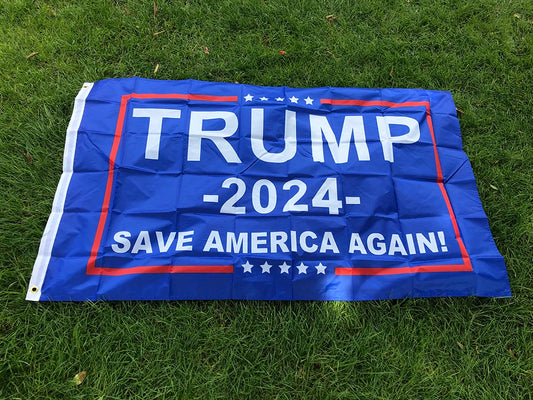 Trump 2024 Flag – 90x150cm Keep America Great, Take America Back, Save America Again – USA Presidential Flag for Decoration