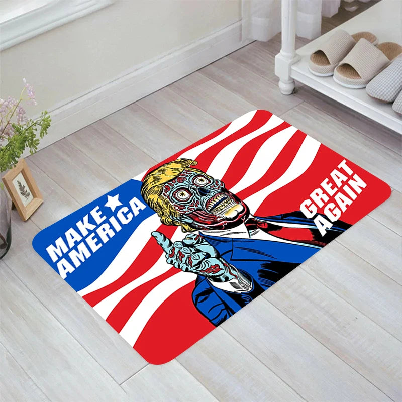 MAKE AMERICA GREAT AGAIN Donald Trump Floor Mat - Kitchen Rug, Aesthetic Room Decoration, Doormat for Entrance, Door, Balcony Carpets