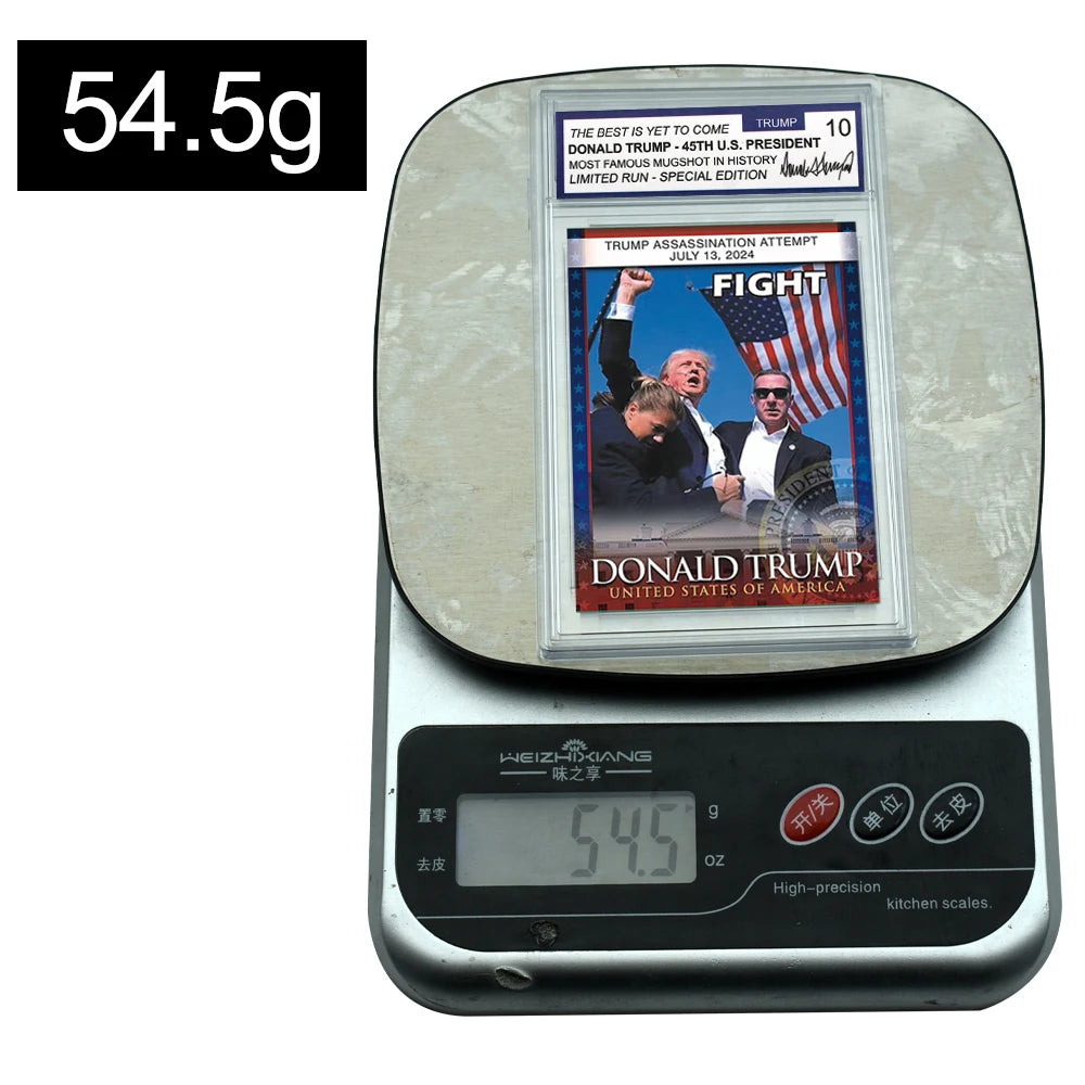 2024 US President Donald Trump Assassination Failure Rating Card – Collectible Commemorative Card for Supporters, Patriotic Gift