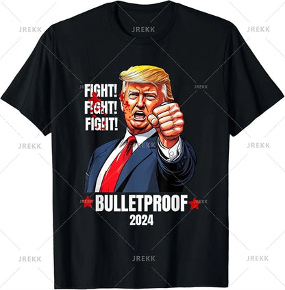 Donald Trump 2024 T-Shirt - American President Election Campaign, Unisex Oversized Short Sleeve Tee