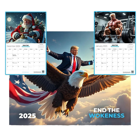 Trump 2025 Wall Calendar - Funny Monthly Hanging Planner, Inspirational Gift for Trump Supporters