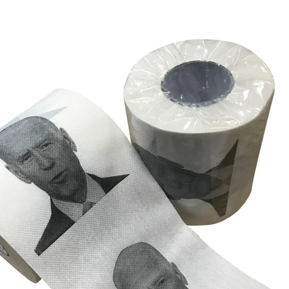 Joe Biden Novelty Toilet Paper Roll – Funny Bathroom Gift, 2-Ply Toilet Tissue featuring Joe Biden Pattern