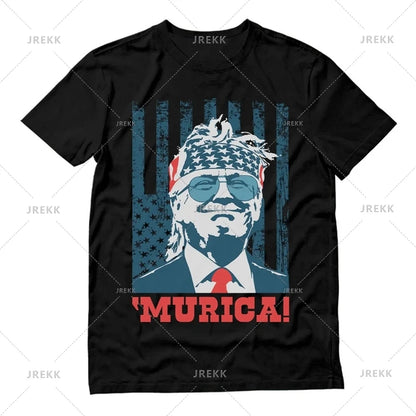 Donald Trump 2024 T-Shirt - American President Election Campaign, Unisex Oversized Short Sleeve Tee