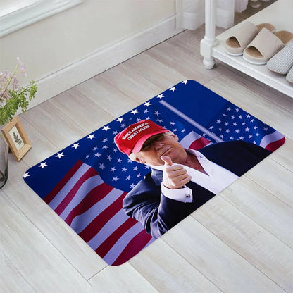 MAKE AMERICA GREAT AGAIN Donald Trump Floor Mat - Kitchen Rug, Aesthetic Room Decoration, Doormat for Entrance, Door, Balcony Carpets