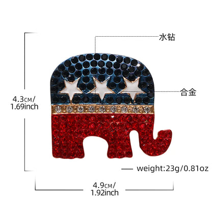 Trump USA Brooch Pin – Classic Zinc Alloy Patriotic Lapel Pin