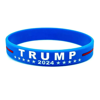 Trump 2024 Silicone Bracelet – Campaign Wristband, Election Merchandise & Inspirational Voter Gift