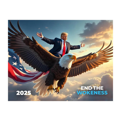 Trump 2025 Wall Calendar - Funny Monthly Hanging Planner, Inspirational Gift for Trump Supporters