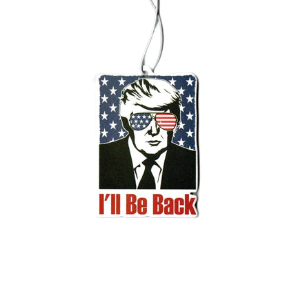 Funny Donald Trump Car Air Freshener – Hanging Rearview Mirror Perfume Absorber, JDM Auto Accessories, Solid Paper Freshener